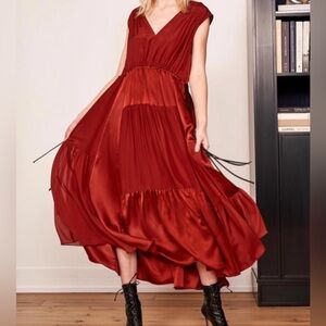 La Ligne Giselle Dress - Red - M